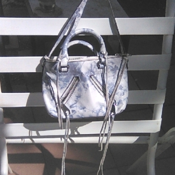 Rebecca Minkoff Marble Blue Crossbody Bag - Picture 1 of 6